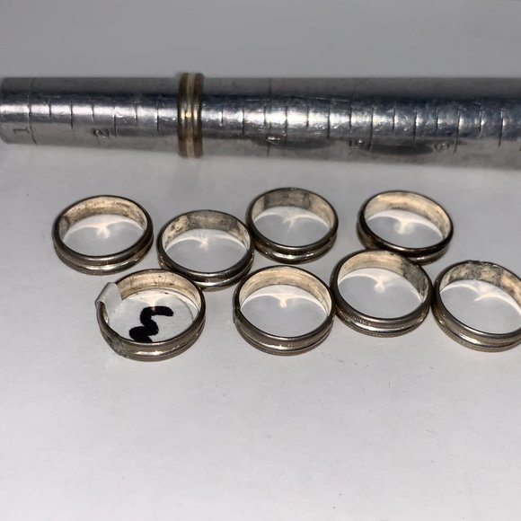 Sterling Silver Thick Double Band Ring, Size 3 - Picture 8 of 8